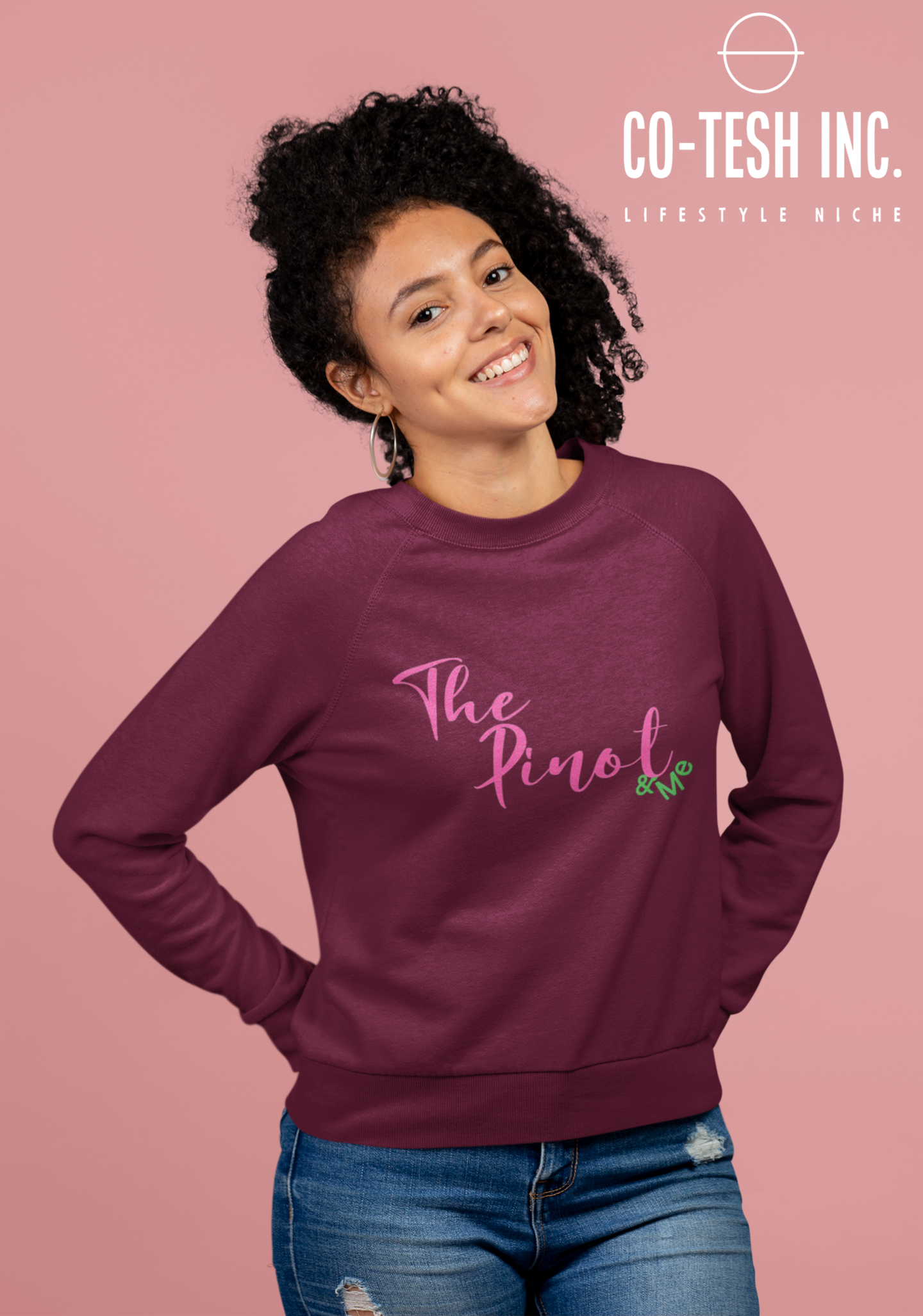 The Pinot and Me Unisex Sweatshirt Cotesh Blending Trends