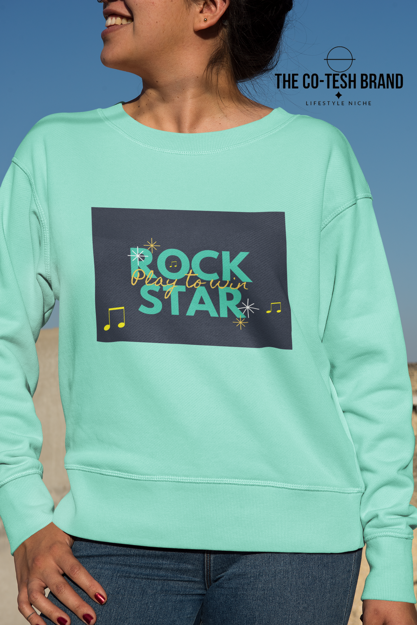 Rock Star-Unisex Sweatshirt by Co-Tesh