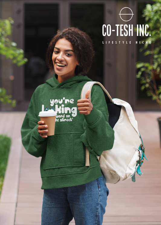 You're looking at Word on the street Unisex Hoodie | Cotesh | hoodiez