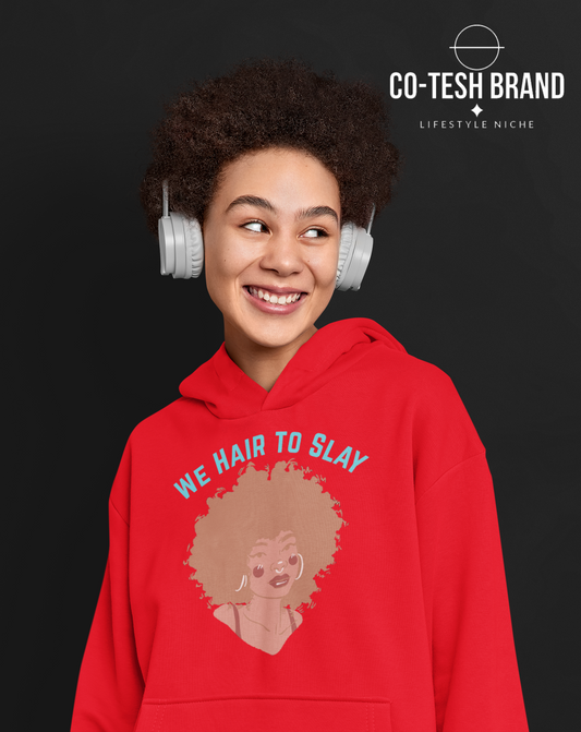 Hair to Slay Unisex fleece hoodie