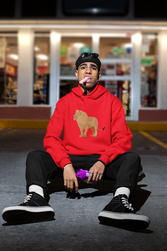 lion Unisex fleece hoodie