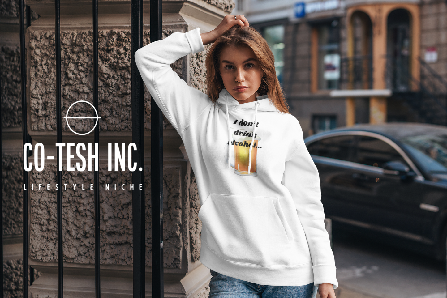 I don't Drink Alcohol Unisex Hoodie Cotesh