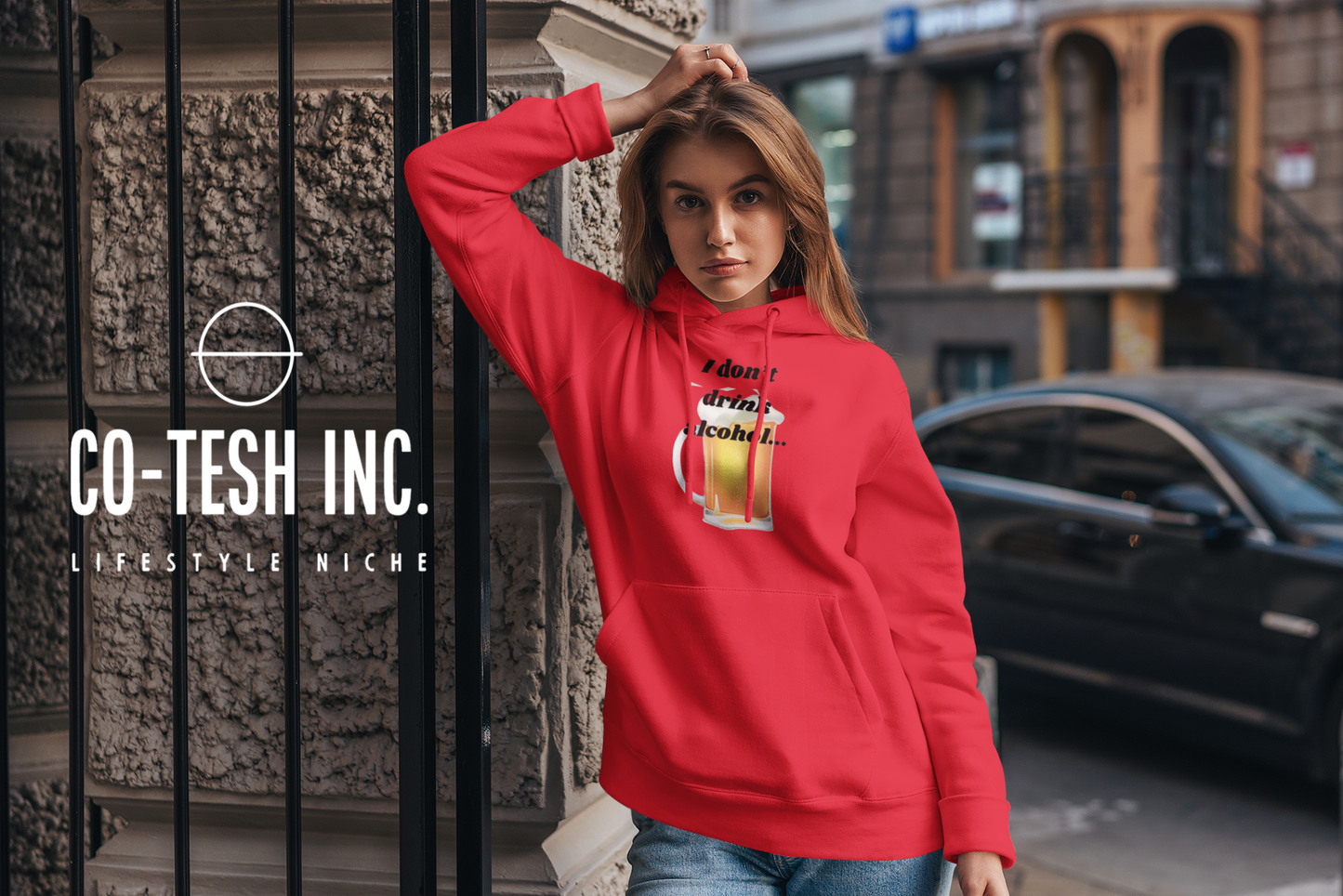 I don't Drink Alcohol Unisex Hoodie Cotesh