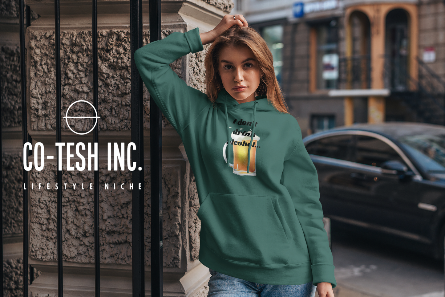 I don't Drink Alcohol Unisex Hoodie Cotesh