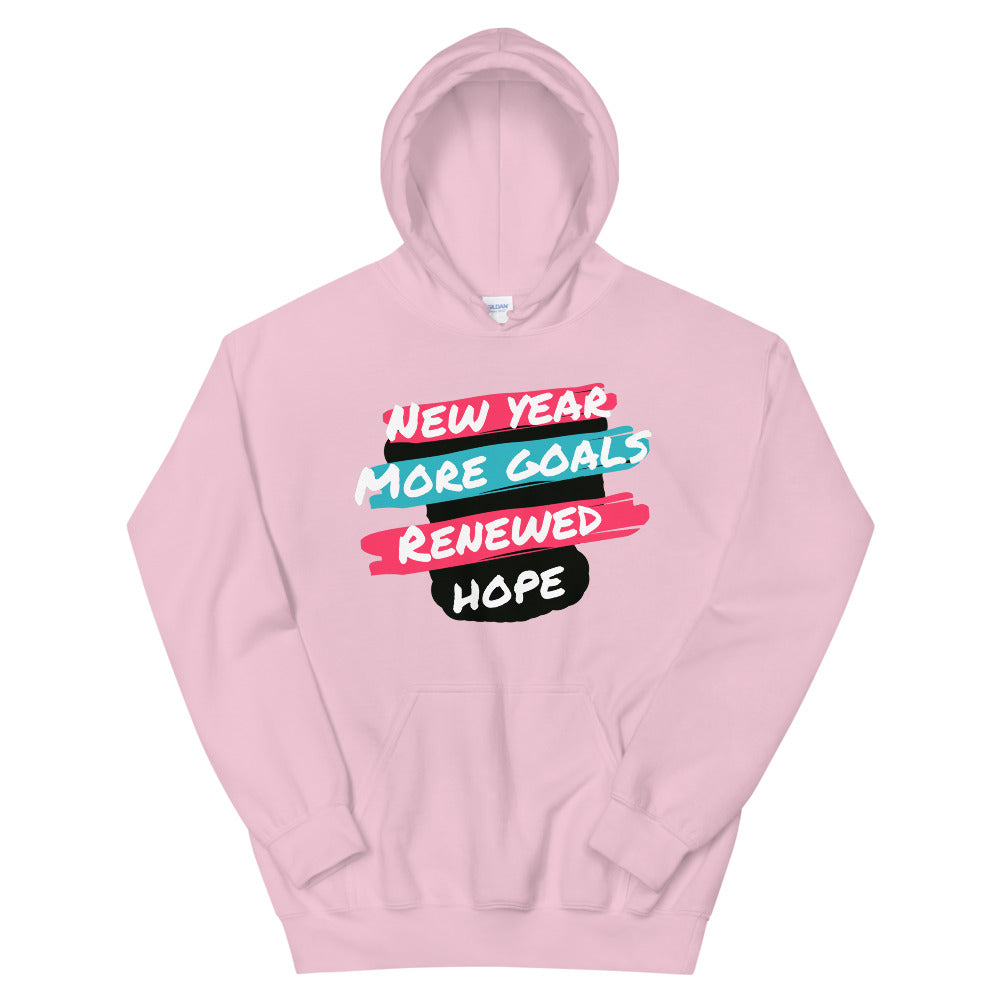 New Year More Goals Renewed Hope Unisex Hoodie Cotesh