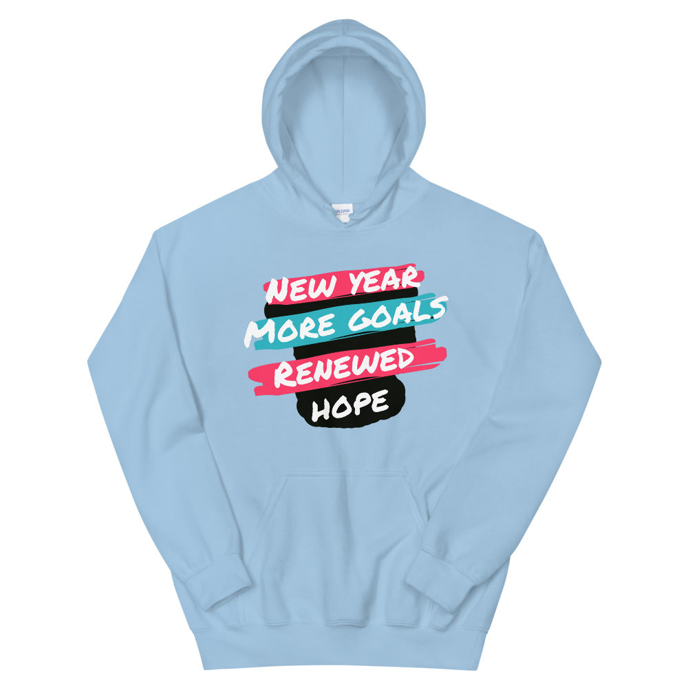 New Year More Goals Renewed Hope Unisex Hoodie Cotesh