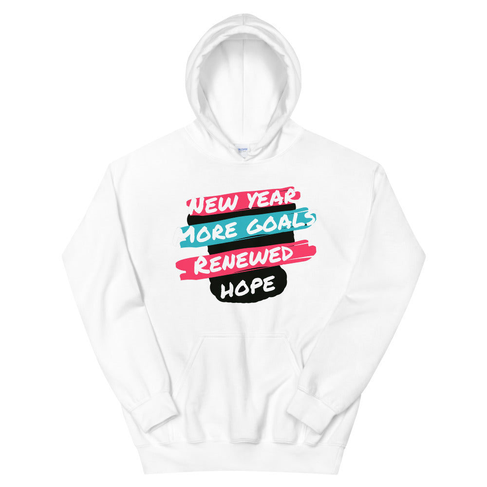 New Year More Goals Renewed Hope Unisex Hoodie Cotesh