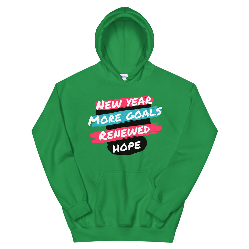 New Year More Goals Renewed Hope Unisex Hoodie Cotesh