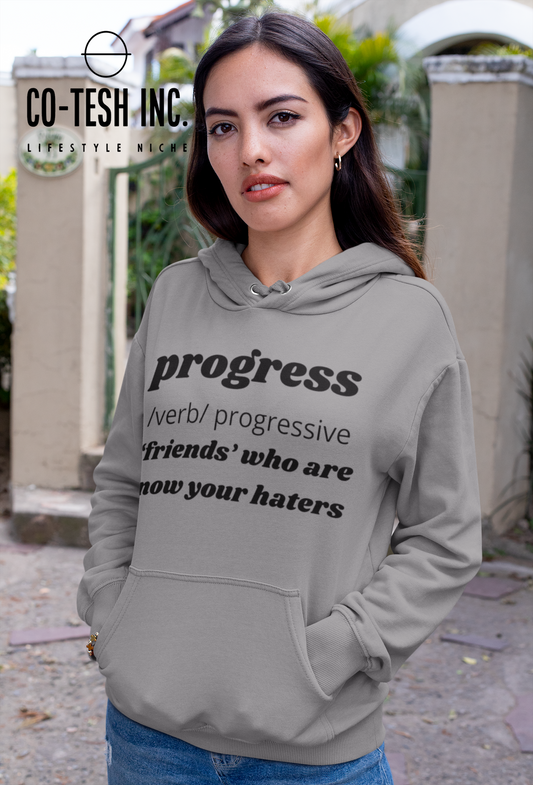 Progress Unisex Hoodie Cotesh Blending Trends