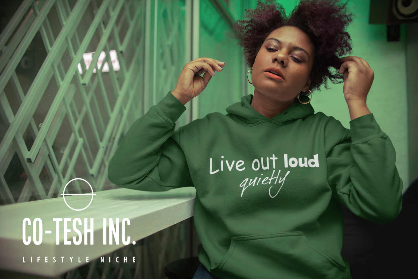 Live out quietly Unisex Hoodie | cotesh | hoodiez