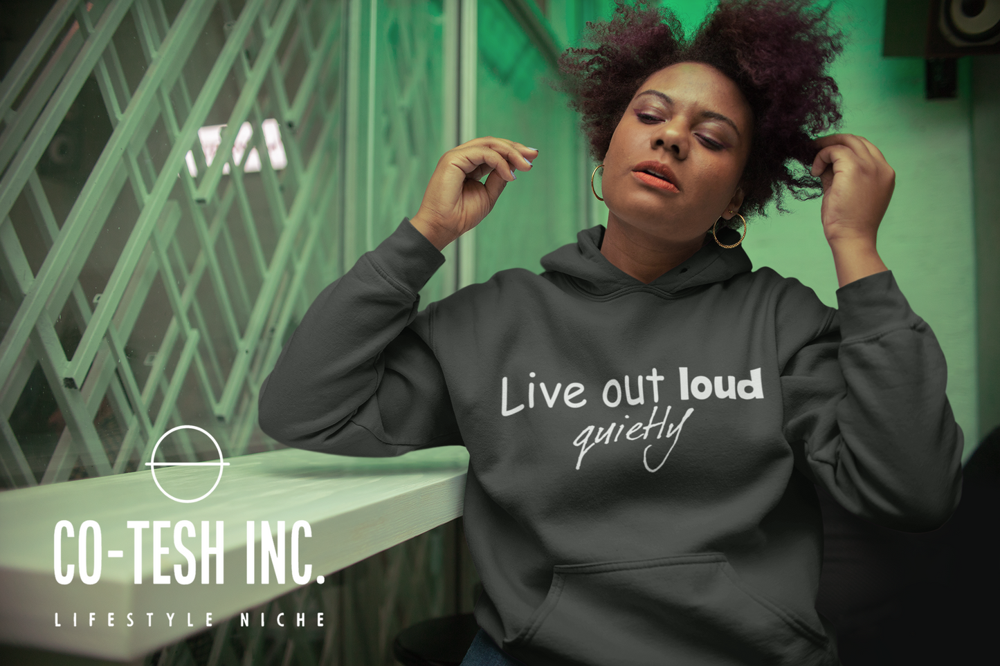 Live out quietly Unisex Hoodie | cotesh | hoodiez