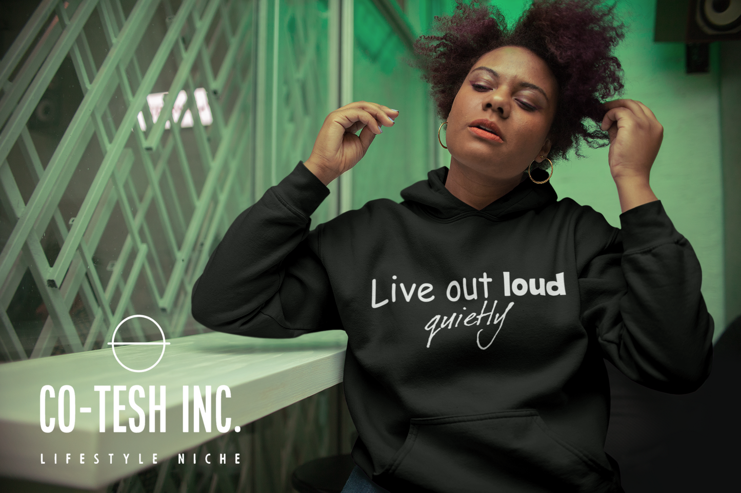 Live out quietly Unisex Hoodie | cotesh | hoodiez