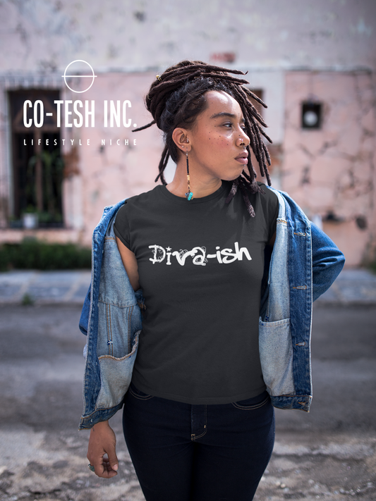 Diva-Ish | Short-Sleeve Unisex T-Shirt | Good Vibes | Cotesh