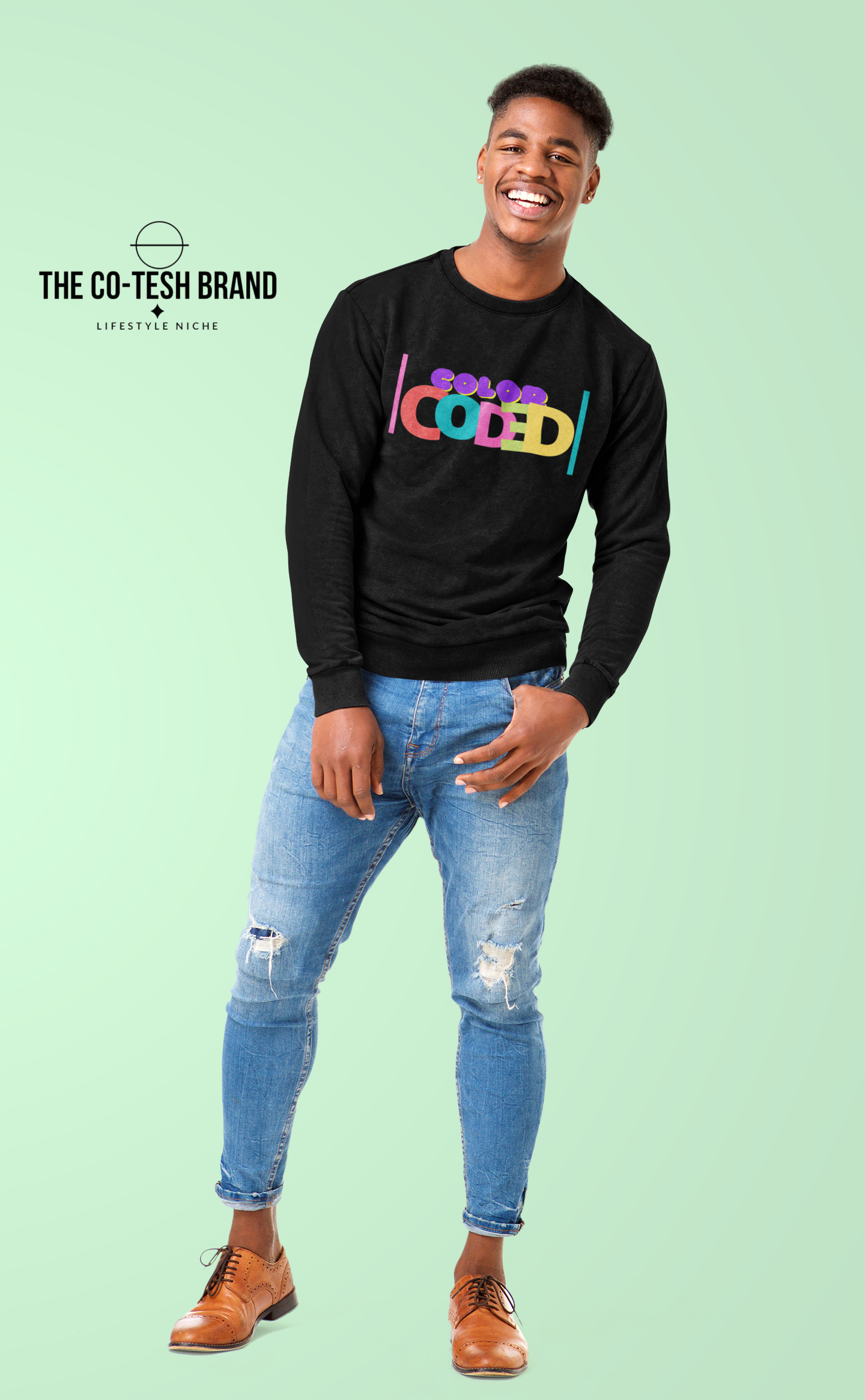 Color Coded-Unisex Sweatshirt by Co-Tesh