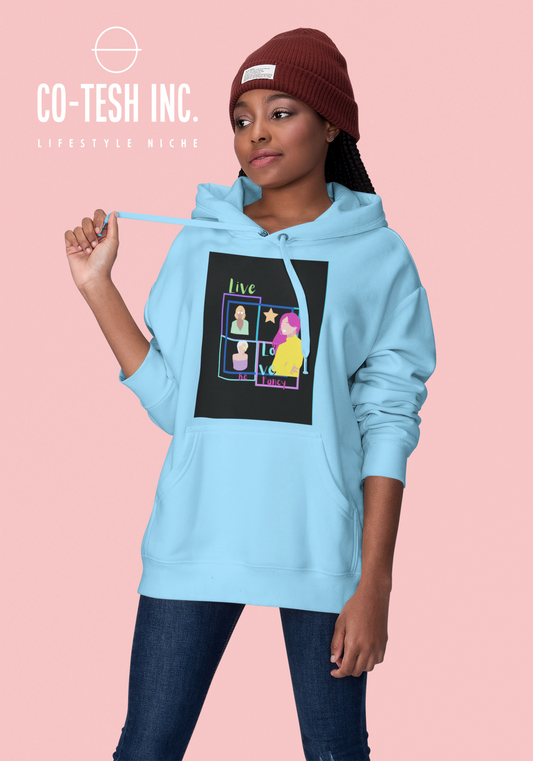 Live Love Be Fancy Unisex Hoodie Cotesh