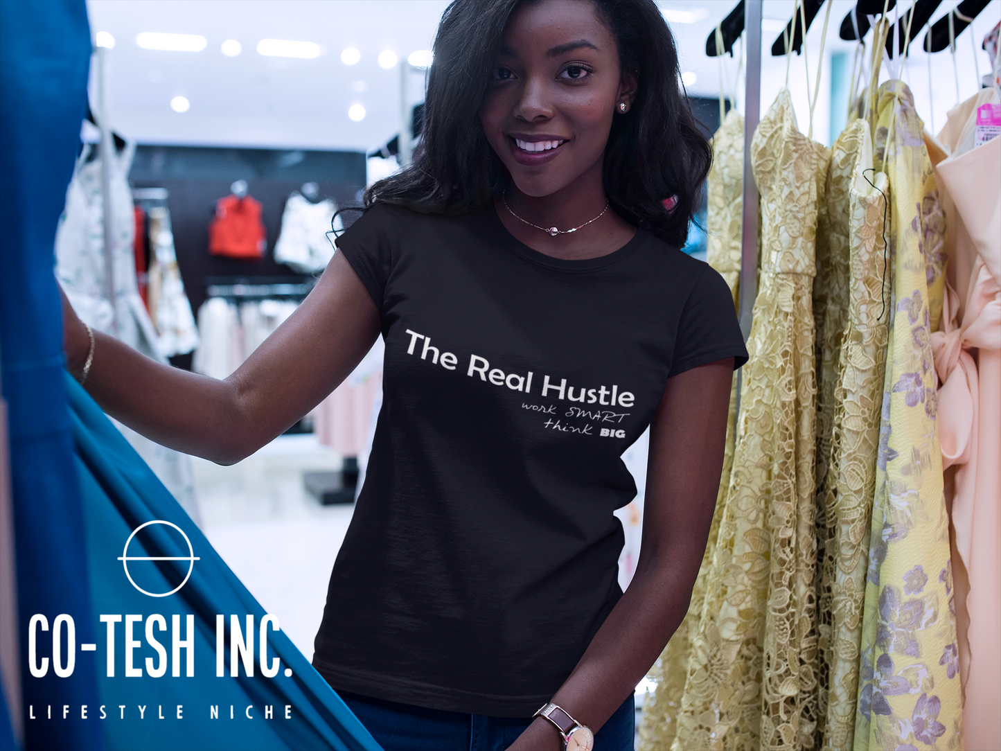 The Real Hustle Think Big Short-Sleeve Unisex T-Shirt  | Expression Tees | Cotesh
