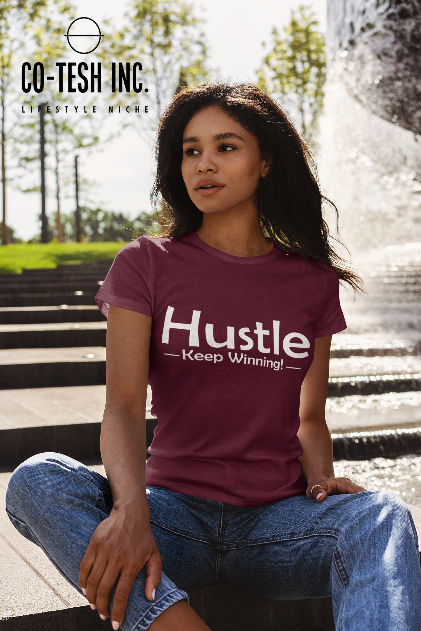 Hustle Keep Wining Short-Sleeve Unisex T-Shirt  | Expression Tees | Cotesh