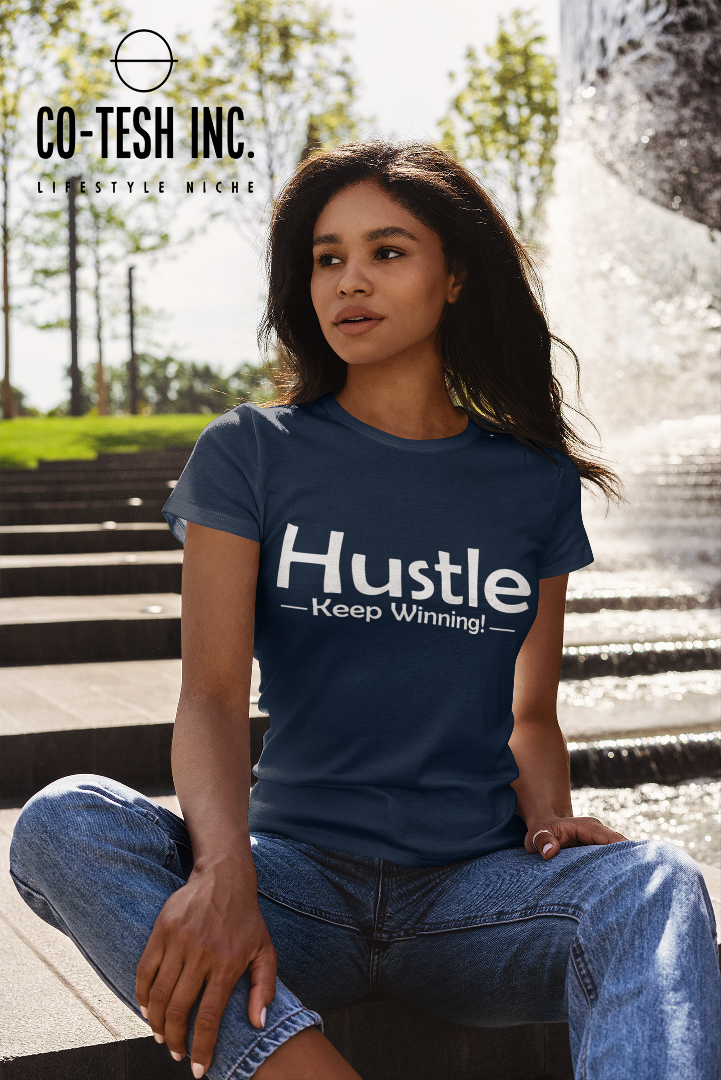 Hustle Keep Wining Short-Sleeve Unisex T-Shirt  | Expression Tees | Cotesh