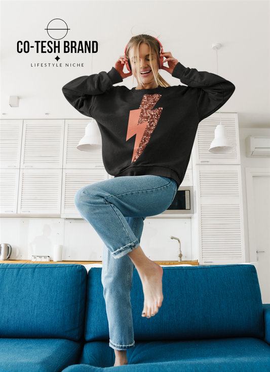 Pink Lightning Unisex Sweatshirt