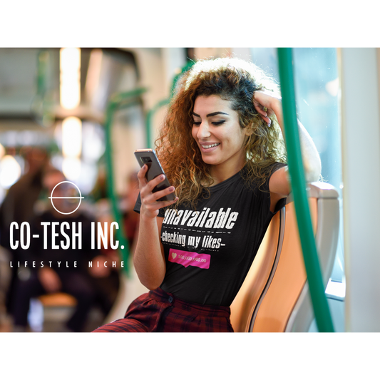 Unavailable checking my likes | Short-Sleeve Unisex T-Shirt | Cotesh | Funny hooks | slogan expression tees