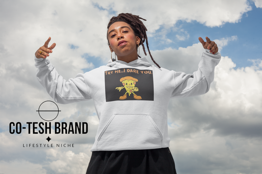 Try me if you dare Unisex fleece hoodie