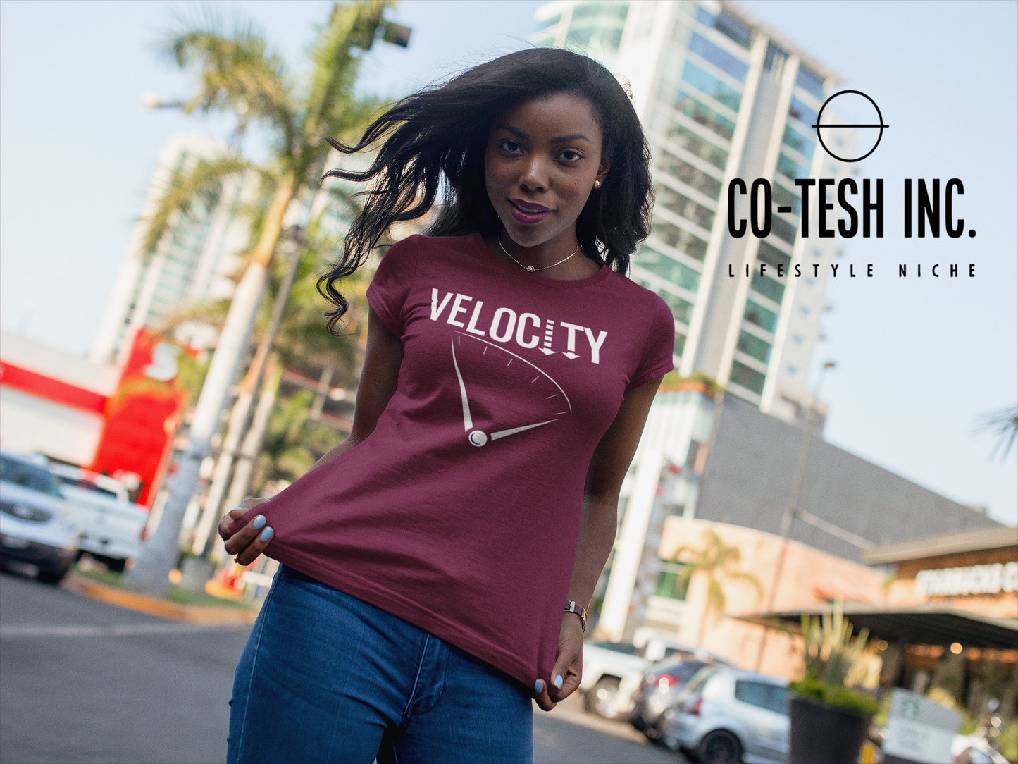 Velocity | Short-Sleeve Unisex T-Shirt | good vibes | expression tees | Cotesh