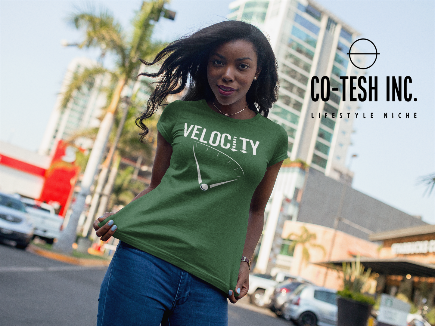 Velocity | Short-Sleeve Unisex T-Shirt | good vibes | expression tees | Cotesh