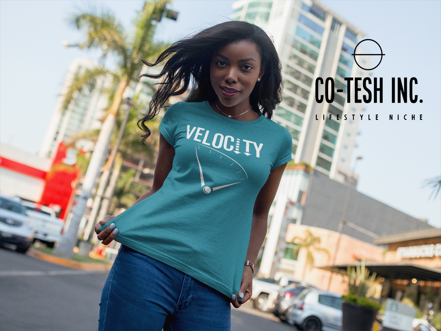 Velocity | Short-Sleeve Unisex T-Shirt | good vibes | expression tees | Cotesh