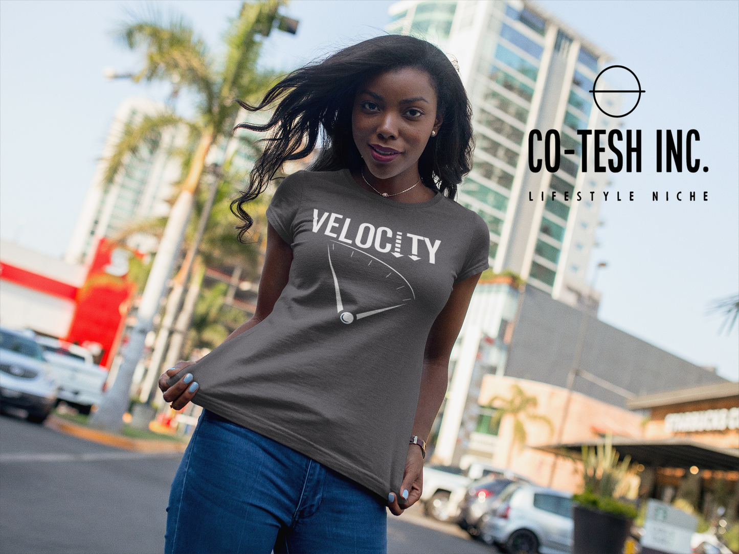 Velocity | Short-Sleeve Unisex T-Shirt | good vibes | expression tees | Cotesh