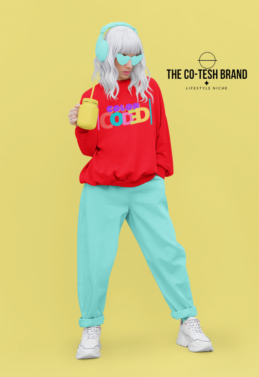 Color Coded-Unisex Sweatshirt by Co-Tesh