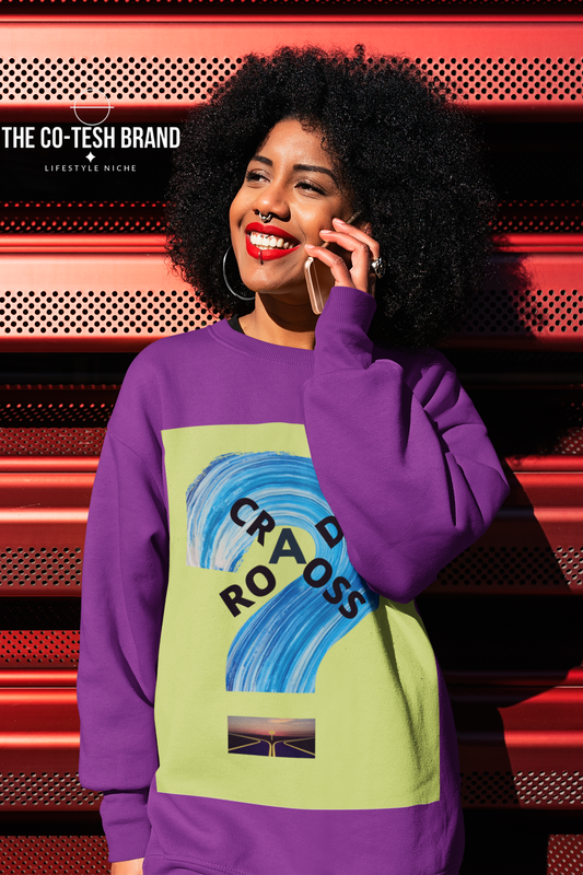 Cross Roads-Unisex Sweatshirt by Co-Tesh