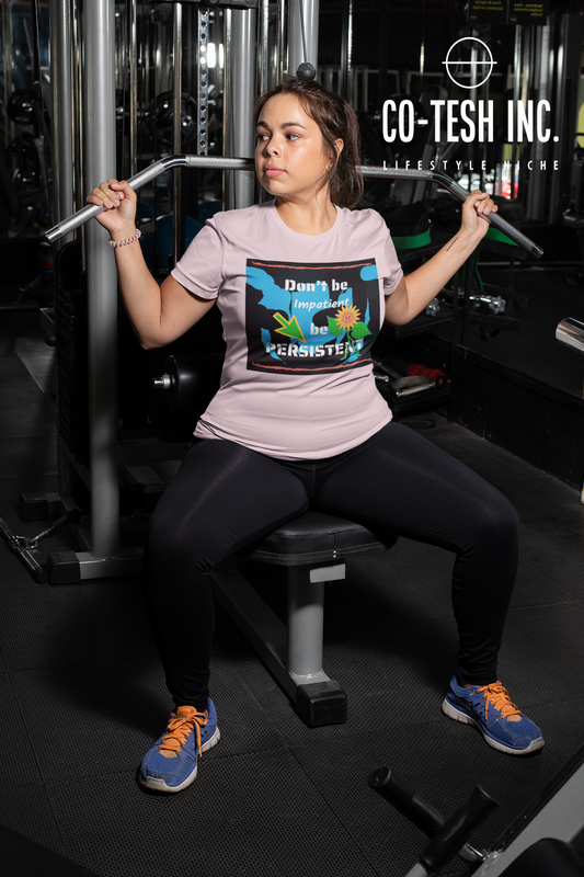 Don't be impatient be persistent Short-Sleeve Unisex T-Shirt Cotesh