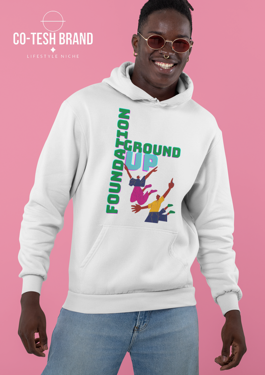 Ground Up Foundation Unisex fleece hoodie