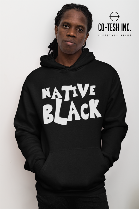 Native Black Unisex Hoodie Expression Hoodies CoTesh