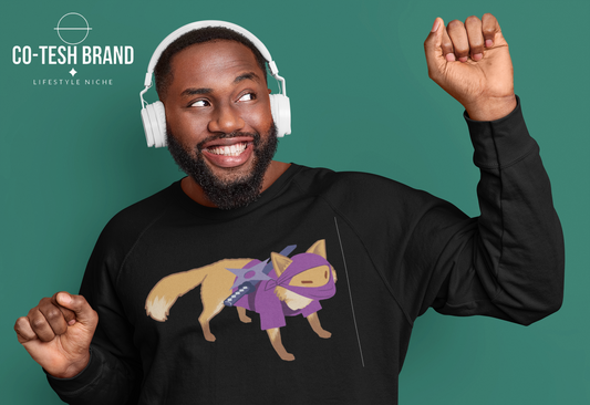 Fox Purple Unisex Sweatshirt