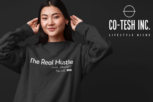 The real hustle think big Unisex Hoodie | Cotesh | hoodiez