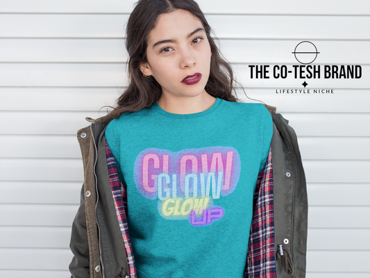 Glow Up 2-Unisex Sweatshirt by Co-Tesh