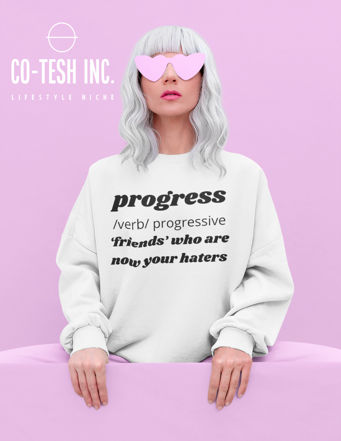 Progress Unisex Sweatshirt Cotesh Blending Trends