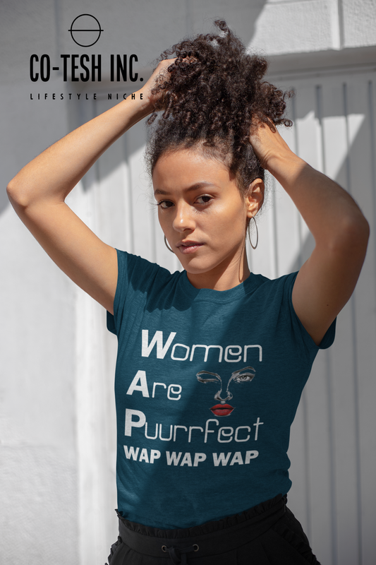 Women are purfect Wap wap wap Short-Sleeve Unisex T-Shirt | Cotesh | expression teez