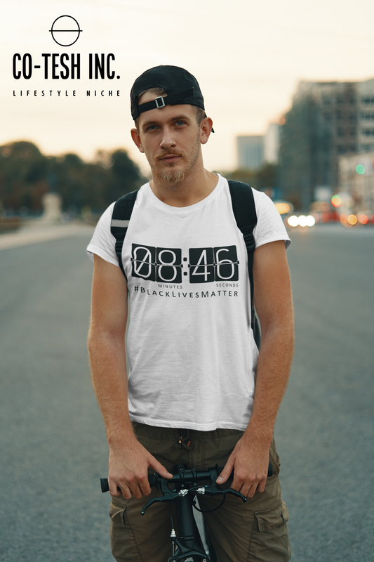 8 minutes 46 second let him breathe | Short-Sleeve Unisex T-Shirt | Expression Tees | Conscious Movement | Cotesh