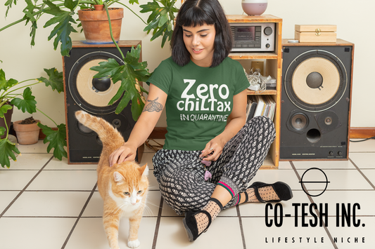 Zero Chiltax in Quarantine | Short-Sleeve Unisex T-Shirt | Conscious Movement | Cotesh | expression tees