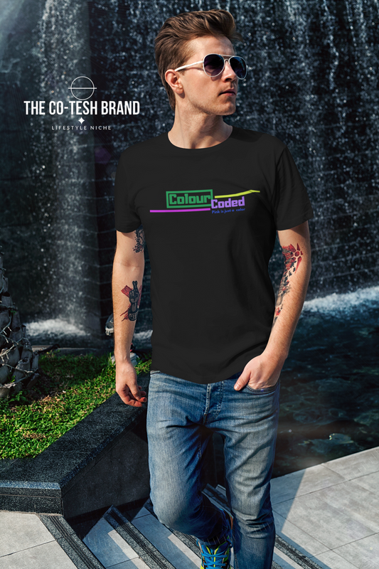 Color Coded 1-Short-Sleeve Unisex T-Shirt by Co-Tesh
