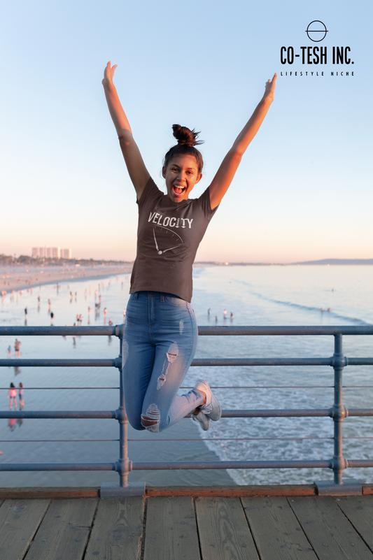 Velocity | Short-Sleeve Unisex T-Shirt | good vibes | expression tees | Cotesh