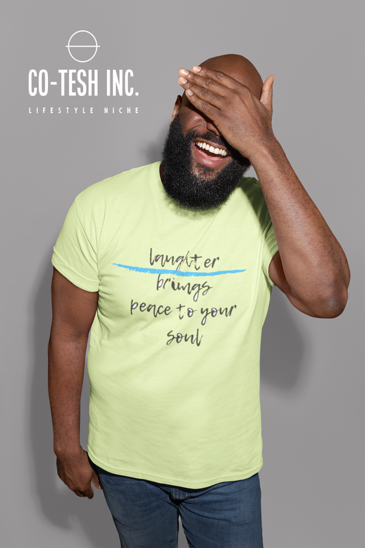 Laughter brings peace to your soul Short-Sleeve Unisex T-Shirt Cotesh