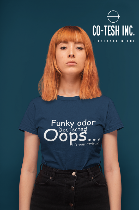 Oops Funky odor dectected | Short-Sleeve Unisex T-Shirt | Expression Tees | Cotesh