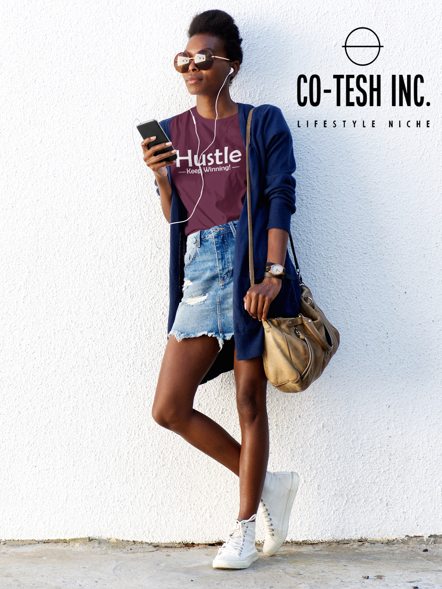Hustle Keep Wining Short-Sleeve Unisex T-Shirt  | Expression Tees | Cotesh