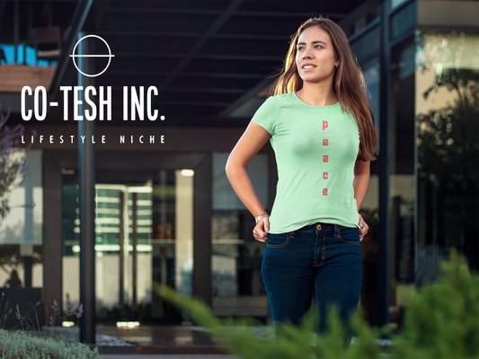 Peace Short-Sleeve Unisex T-Shirt Cotesh Blending trends