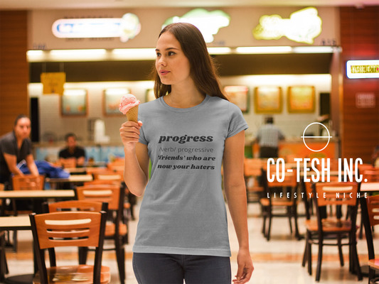 Progress Short-Sleeve Unisex T-Shirt Cotesh Blending Trends