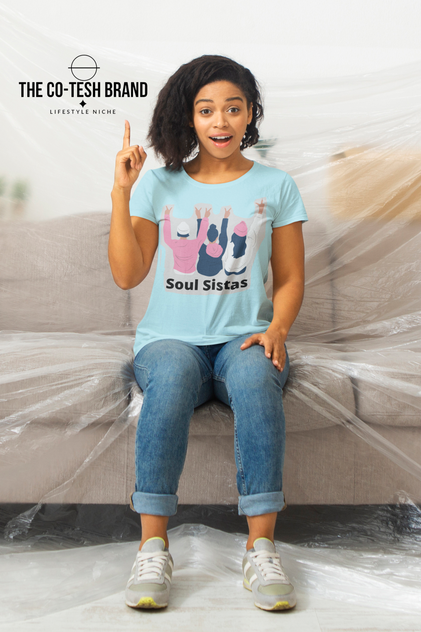 Soul Sistas-Short-Sleeve Unisex T-Shirt by Co-Tesh