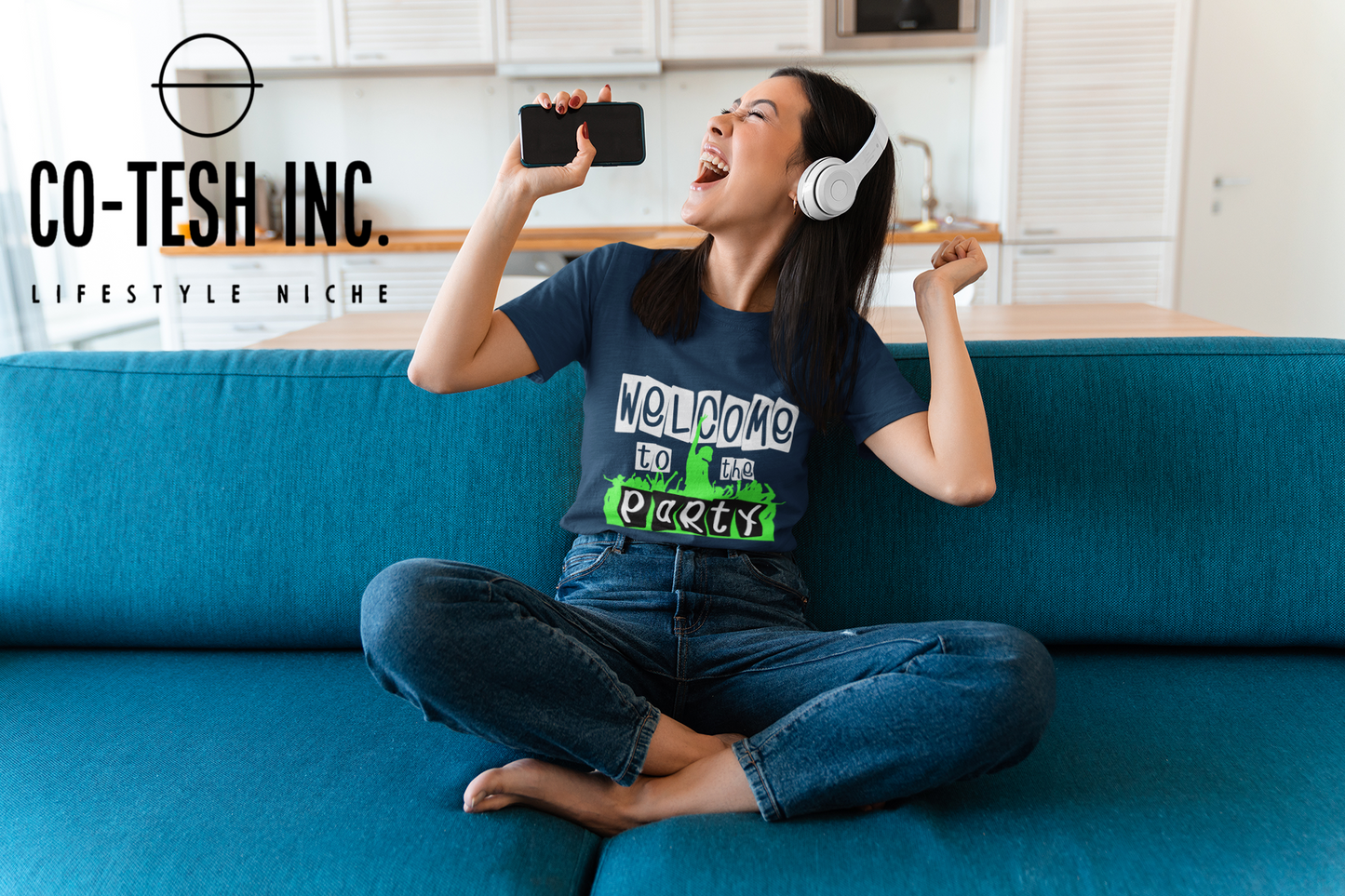 Welcome to the party | Short-Sleeve Unisex T-Shirt | expression tees | funny hooks | Cotesh